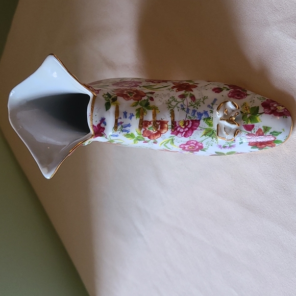 Vtg. Formalities, Baum Brothers Pansy Chintz Collection Victorian Shoe - Picture 2 of 5